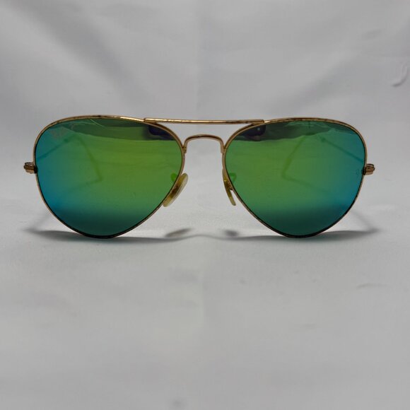 Ray-Ban Gold Aviator Sunglasses - Frames Only - Picture 1 of 12